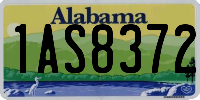 AL license plate 1AS8372