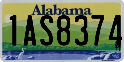 AL license plate 1AS8374