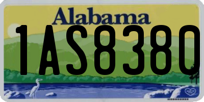 AL license plate 1AS8380