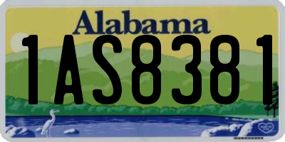 AL license plate 1AS8381