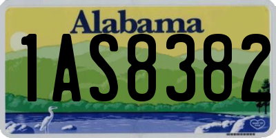 AL license plate 1AS8382