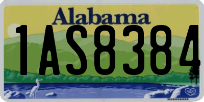 AL license plate 1AS8384