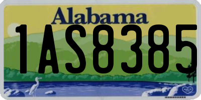 AL license plate 1AS8385