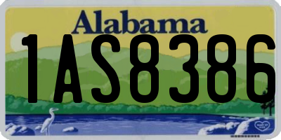 AL license plate 1AS8386