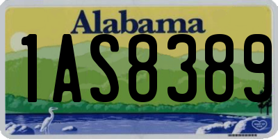 AL license plate 1AS8389