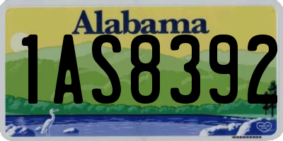 AL license plate 1AS8392