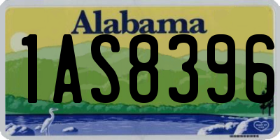 AL license plate 1AS8396