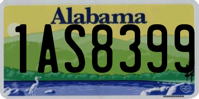 AL license plate 1AS8399