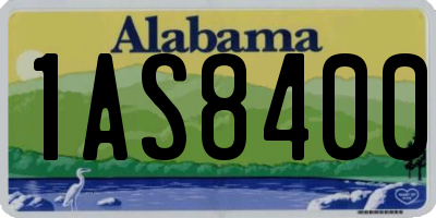 AL license plate 1AS8400