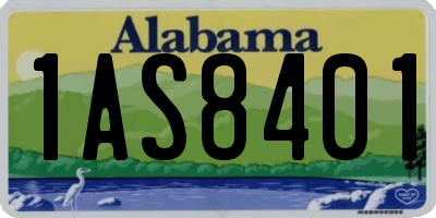 AL license plate 1AS8401