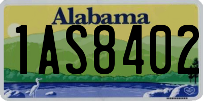AL license plate 1AS8402
