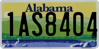 AL license plate 1AS8404