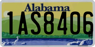 AL license plate 1AS8406