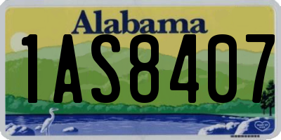 AL license plate 1AS8407