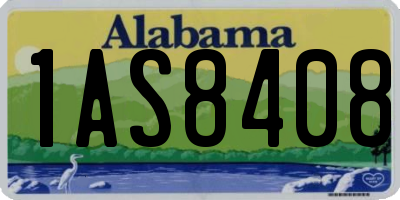 AL license plate 1AS8408