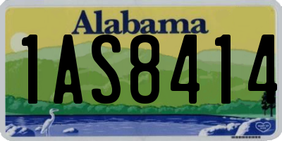 AL license plate 1AS8414