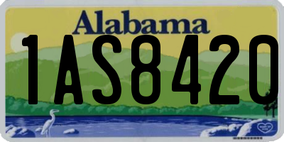 AL license plate 1AS8420