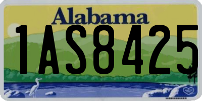 AL license plate 1AS8425