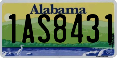 AL license plate 1AS8431