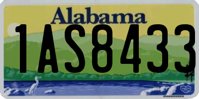 AL license plate 1AS8433