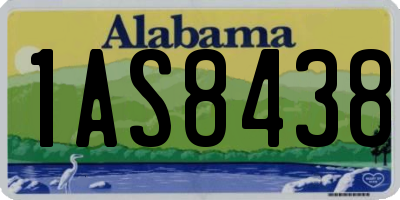 AL license plate 1AS8438