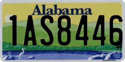 AL license plate 1AS8446