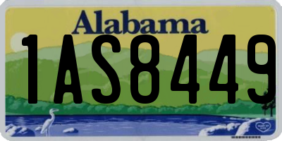 AL license plate 1AS8449