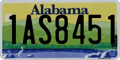 AL license plate 1AS8451