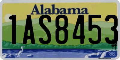 AL license plate 1AS8453