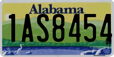 AL license plate 1AS8454