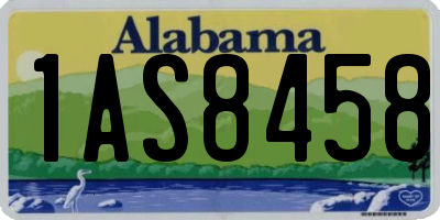 AL license plate 1AS8458