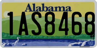 AL license plate 1AS8468