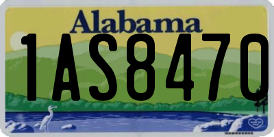 AL license plate 1AS8470