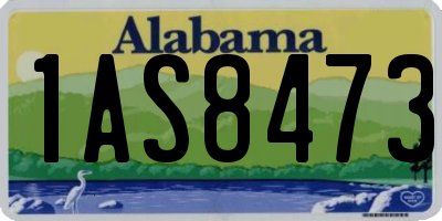 AL license plate 1AS8473