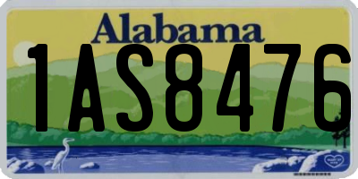 AL license plate 1AS8476