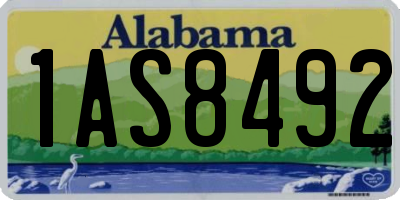 AL license plate 1AS8492