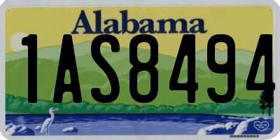 AL license plate 1AS8494