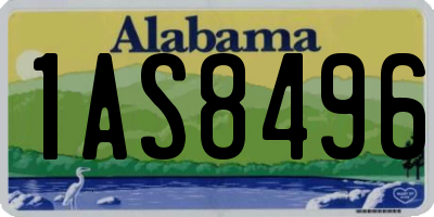 AL license plate 1AS8496