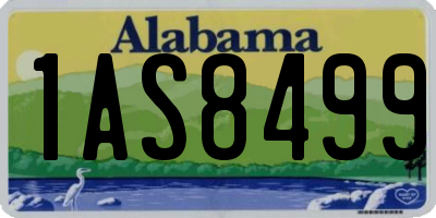 AL license plate 1AS8499
