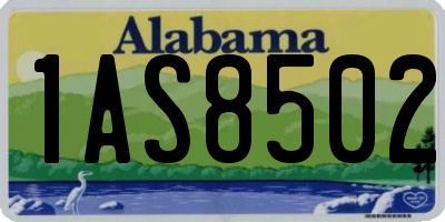 AL license plate 1AS8502