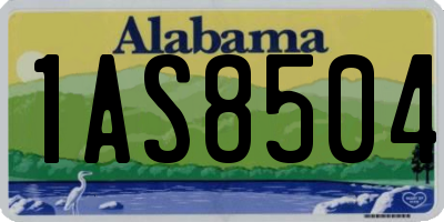 AL license plate 1AS8504