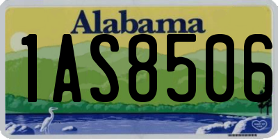 AL license plate 1AS8506