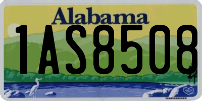 AL license plate 1AS8508
