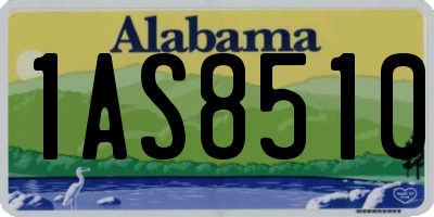 AL license plate 1AS8510