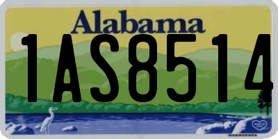 AL license plate 1AS8514