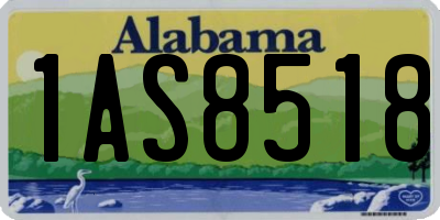 AL license plate 1AS8518