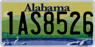 AL license plate 1AS8526