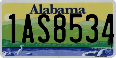 AL license plate 1AS8534