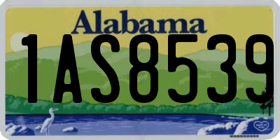 AL license plate 1AS8539
