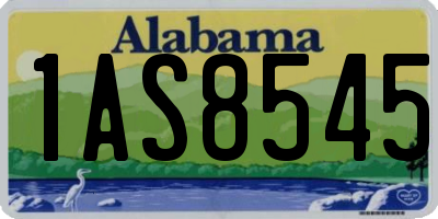 AL license plate 1AS8545